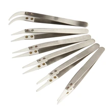 6 шт./компл. Керамика Пинцет Щипцы Ручной инструмент термостойкие Непроводящий Нержавеющая сталь тела многофункциональный инструмент для ремонта