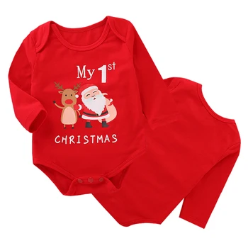 

Autumn Baby Clothing Newborn Baby Christmas Old man Fawn Clothes Jumpsuit Romper