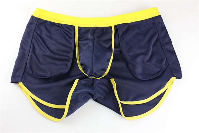 Быстросохнущая летние для мужчин Удобные Drawstring повседневное Мужские дышащие шорты пляжные домашние шорты мужские шорты для купания с внутри карман