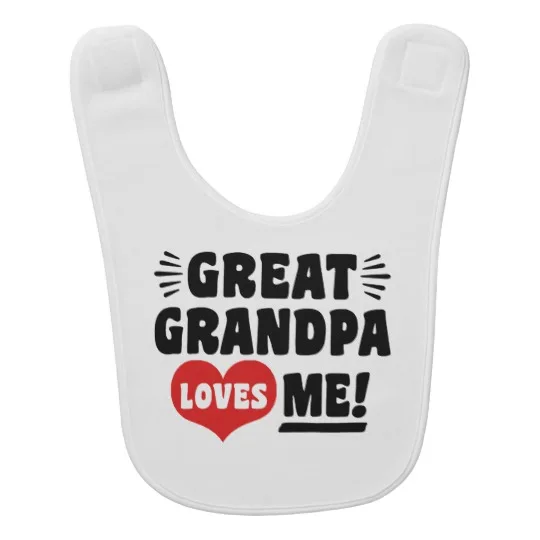 YSCULBUTOL/ г. Весенне-летние хлопковые белые детские нагрудники с надписью «I Love Great Grandma Grandpa» для мальчиков и девочек от 0 до 12 месяцев
