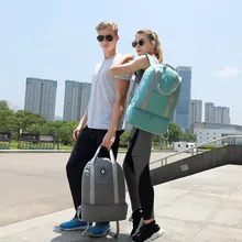 Waterproof Oxford Large Travel Bag Double Layer Beach Bag Travel Organizer Back Pack Duffle Bags Women Portable Weekend Bags