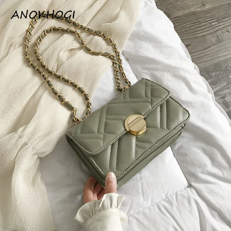 

Checkered Party Women Chain Shoulder Bags Quality Square Flap Plaid Fashion Crossbody Bag Handbags B461