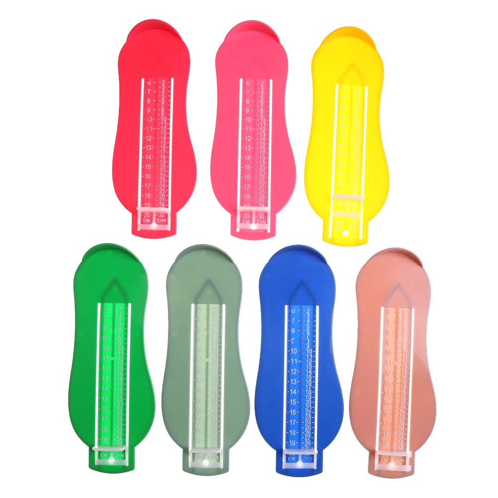 

Available ABS Baby Car Adjustable Range 0-20cm size 7 Colors Kid Infant Foot Measure Gauge Shoes Size Measuring Ruler Tool