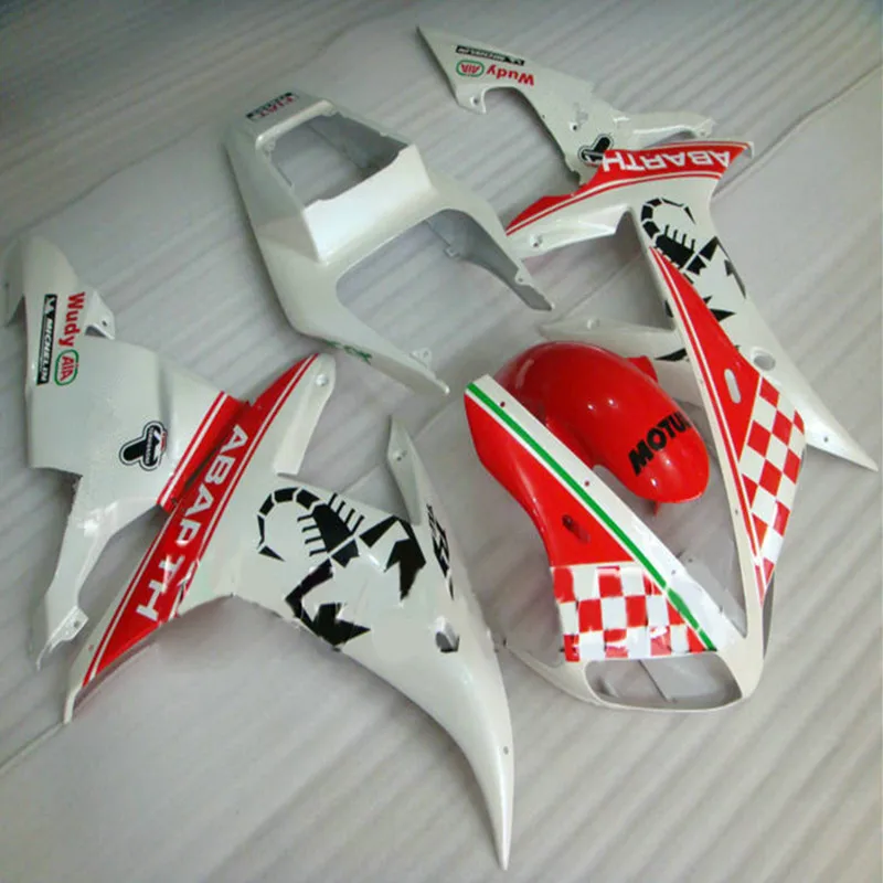 

Комплект обтекателей формы Oh - Injection для YAMAHA YZFR1 02 03 YZF R1 2002 2003 белый YZFR1000 yzfr1 02 03 белый красный