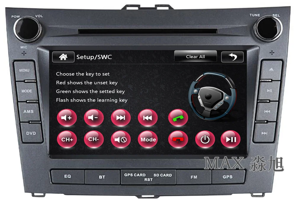 Perfect MAX 2 din 8" Car DVD Player For BYD L3 Radio RDS GPS Navigation System Free Map 3G 1080P Bluetooth call/music swc 10