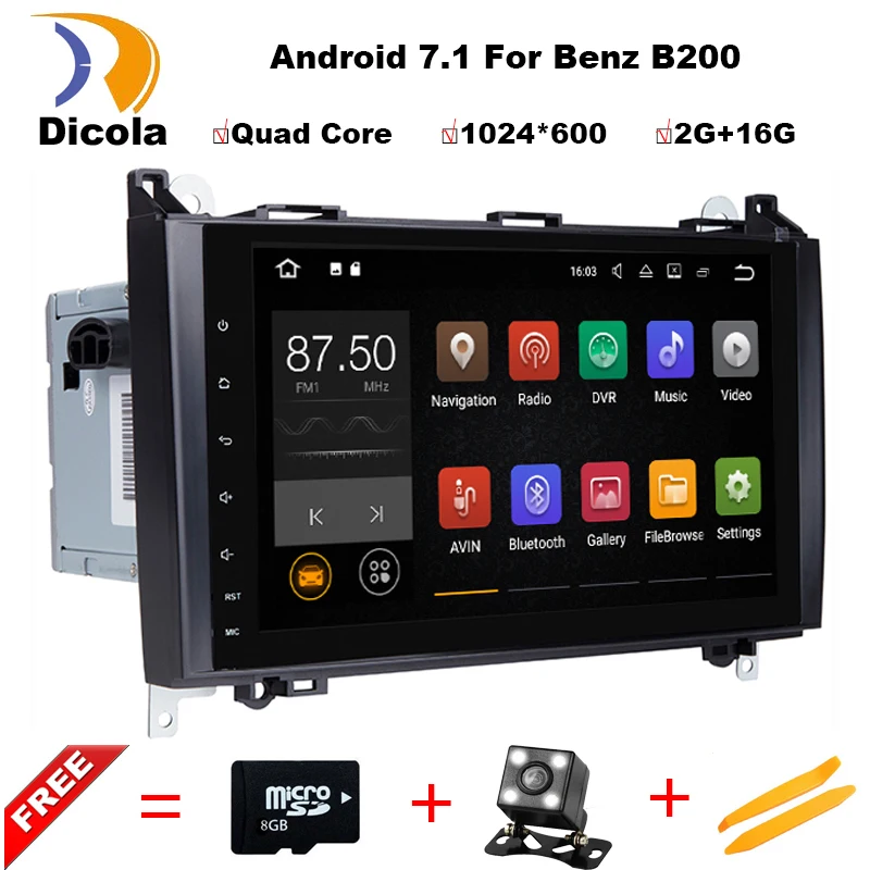 Quad Core 2 din 9 Android 7 11 font b Car b font DVD Player for