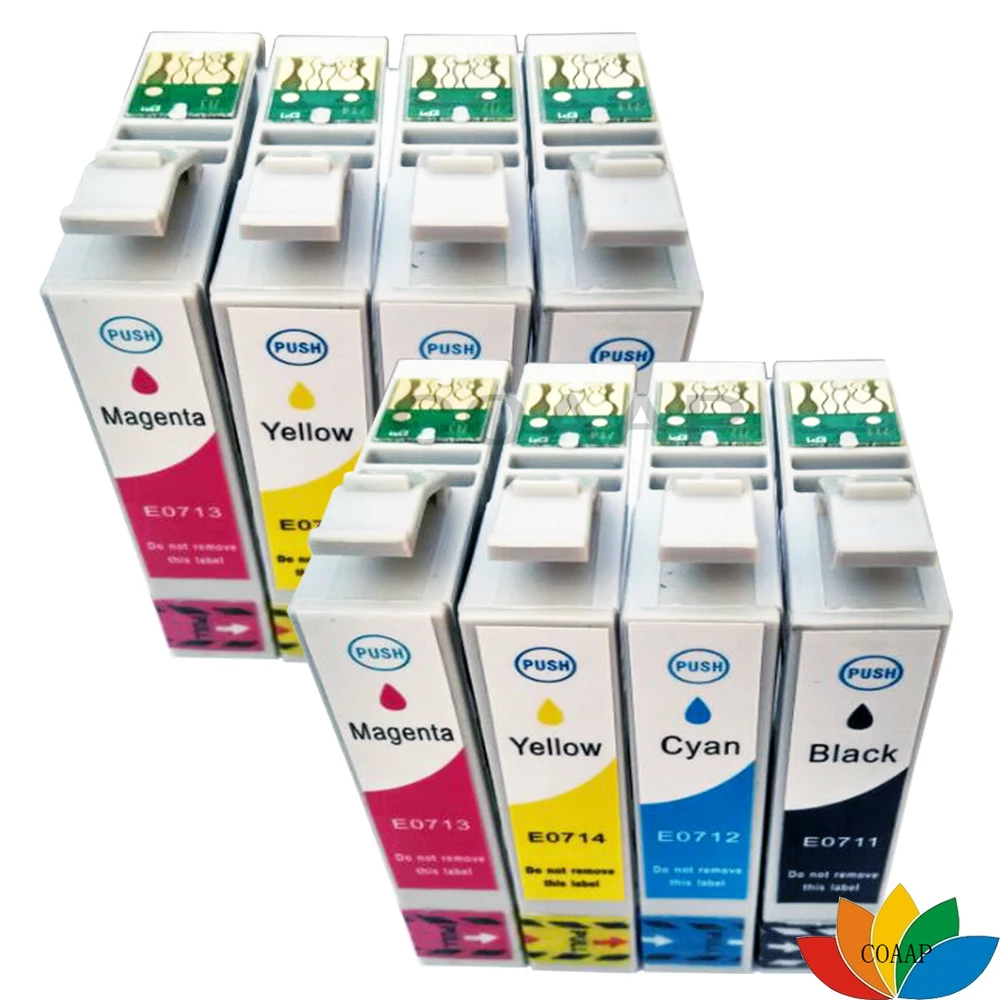 8 Compatible T0711 711 714 ink cartridge for EPSON Stylus SX218 SX215