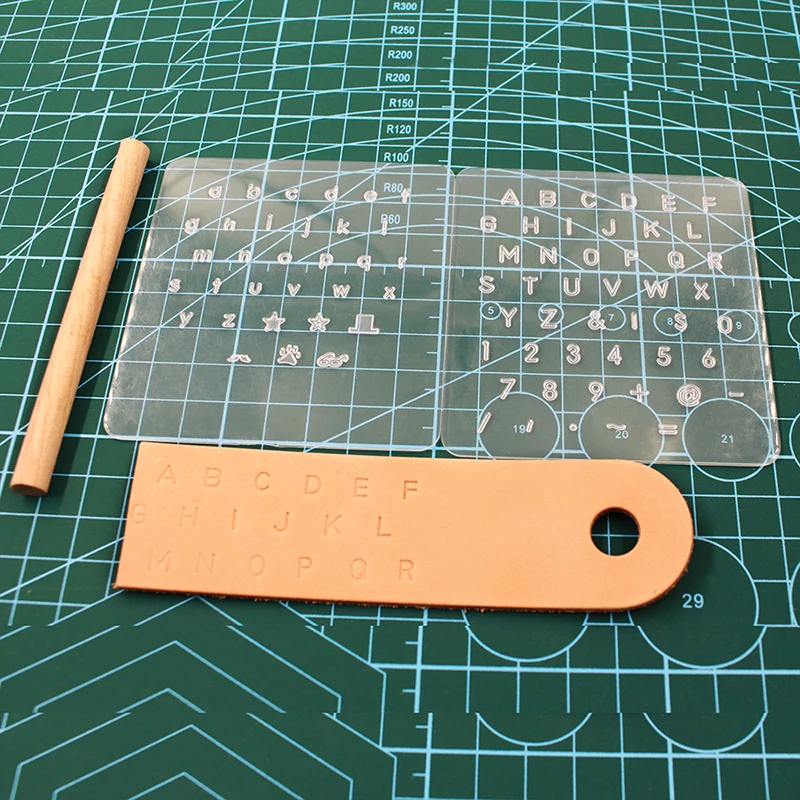 DIY Leather stamp tool Plastic stamping die Alphabet Letter Number Leather Tool Wax Seal Stamp Printinting tool 1set