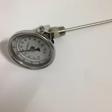 " Циферблат Универсальный угол бесшовных Bi-металлический термометр, 1/2" NPT, до-10~ 100C/0~ 220F градусов