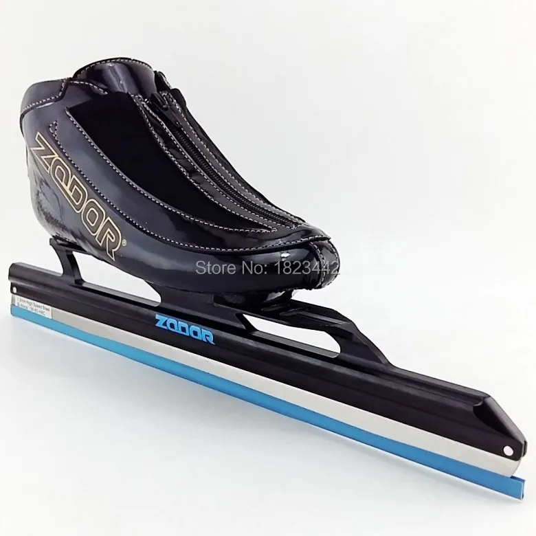 Ice speed Skate ice ZODOR Катание на коньках ботинки из углеродного волокна длинный трек Катание на коньках обувь дислокация ice skate blade 380 мм 410 мм 430 мм