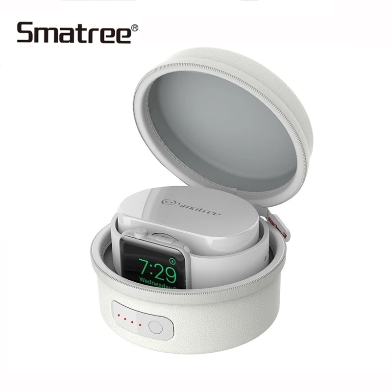 

Smatree Durable Carrying Bag White Charging Case Bag for Apple Watch Series 1,Series 2,Series 3 Series 4 Protective case