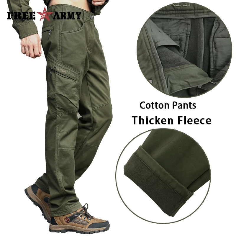 Зимние мужские штаны, армейские зеленые спортивные штаны, прямые утепленные флисовые брюки, брюки-карго, мужские военные Стильные повседневные хлопковые брюки, MK-787A