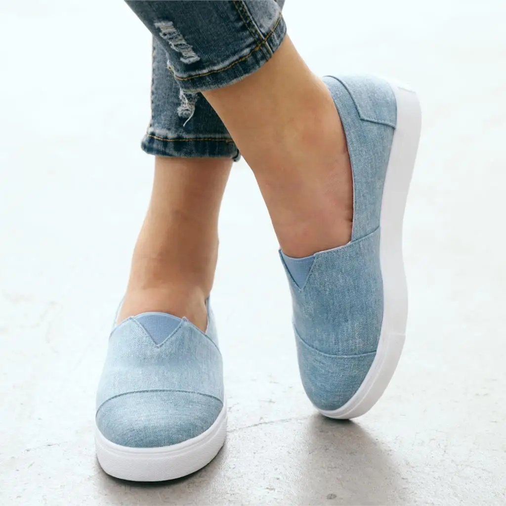 

ADISPUTENT Women Casual Flats Shoes Slip On Ladies Canvas Shoes Espadrilles Shoes Woman Flats Ladies Loafers Moccasins