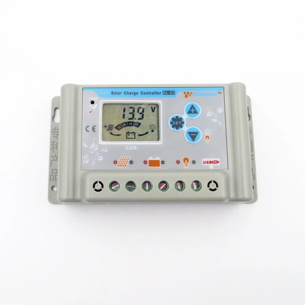 

Solar Charge Controllers 10/30A 36V 48V 60V LI LI-ION NI-MH LiFePO4 Battery Regulator SL03-4810A SL03-4830A
