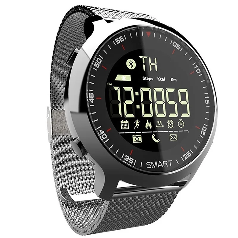  Smart Watch IP68 Waterproof 5ATM Pedometer Message Reminder Long Standby Time Backlight Fitness Tra - 32964913002