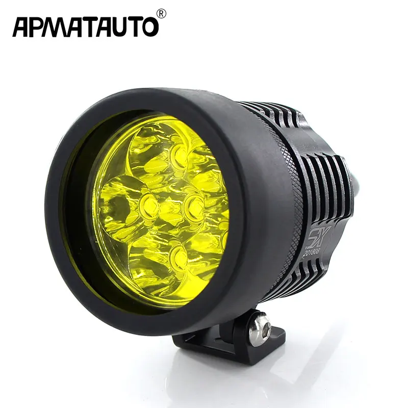  Motorcycle Headlight 6000LM White 6000K Yellow 3000k FOR T6 XML Chips led Fog Spot HeadLamp Spotlig - 32936447407