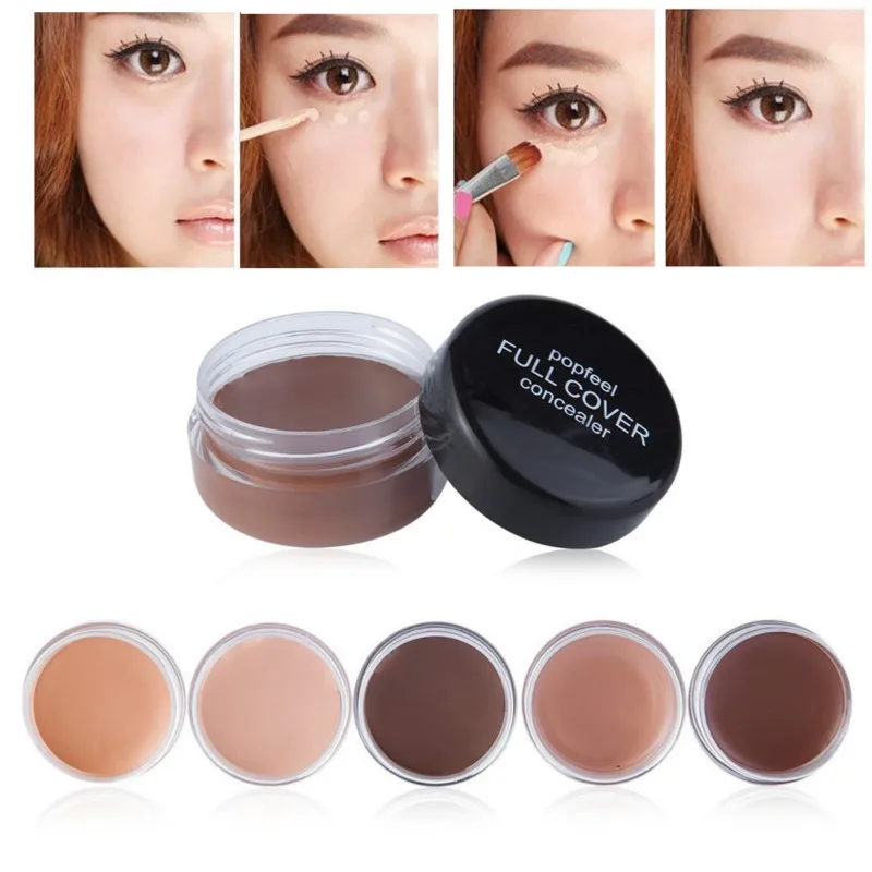 

1 Pcs Sell 5 Color Hide Blemish Face Eye Lip Creamy Concealer Stick Make up Concealer Cream Foundation Cover