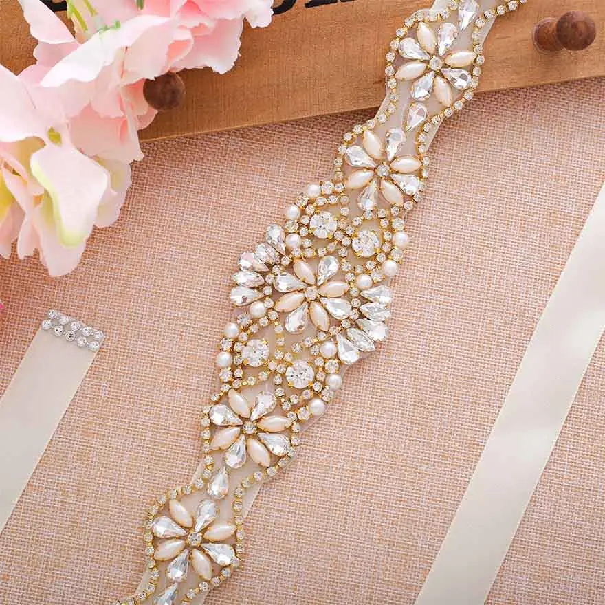 MOLANS роскошный и элегантный в форме бриллианта пояс для платья Аксессуары Для Стразы для невесты цветочное жемчужное вечернее платье