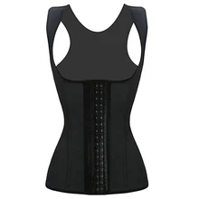 2016 Hot Sale Women Vest Bodyshaper Corset Latex Corset Sexy Women Waist Cincher Slimming Body Shaper