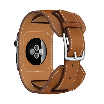 

Luxury Extra Long Genuine Leather Band Double Tour Bracelet Leather Strap 44mm 40mm Watchband for Apple Watch 38mm 42mm In Stock