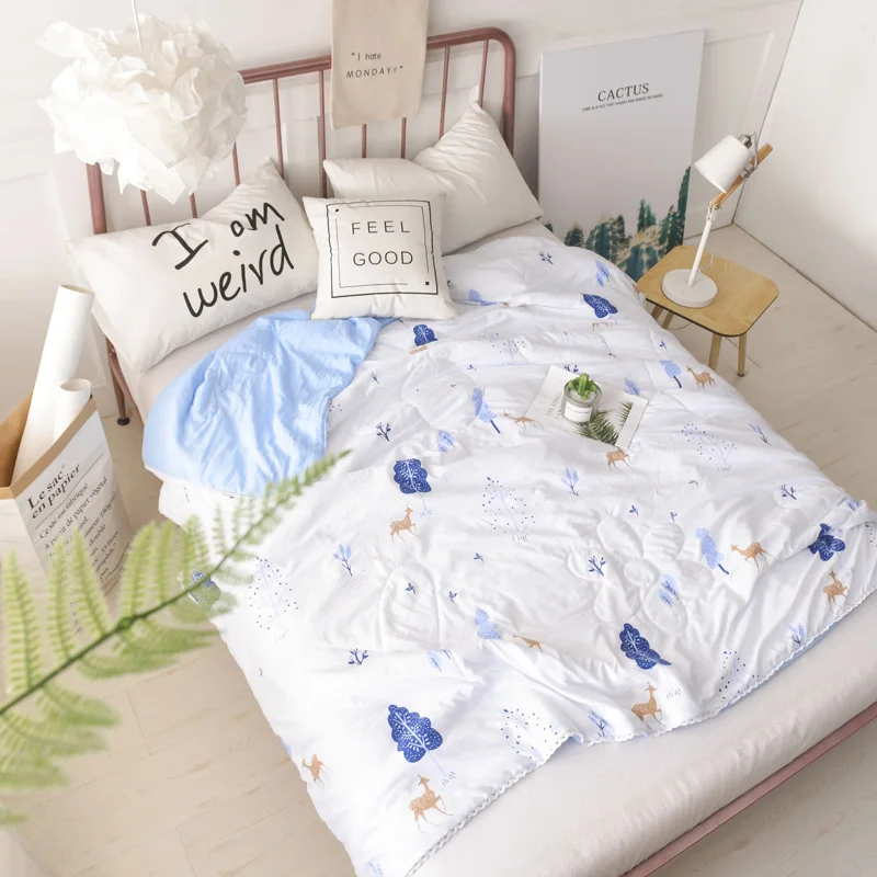 Thin Blanket Quilt Queen Size Boys Twin Quilt Blankets with Flowers