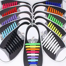 Dentelle de Silicone élastique paresseux sans lacets de chaussures de course chaussures de Tennis cordes chaudes chaussures accessoires pour hommes femmes(China)