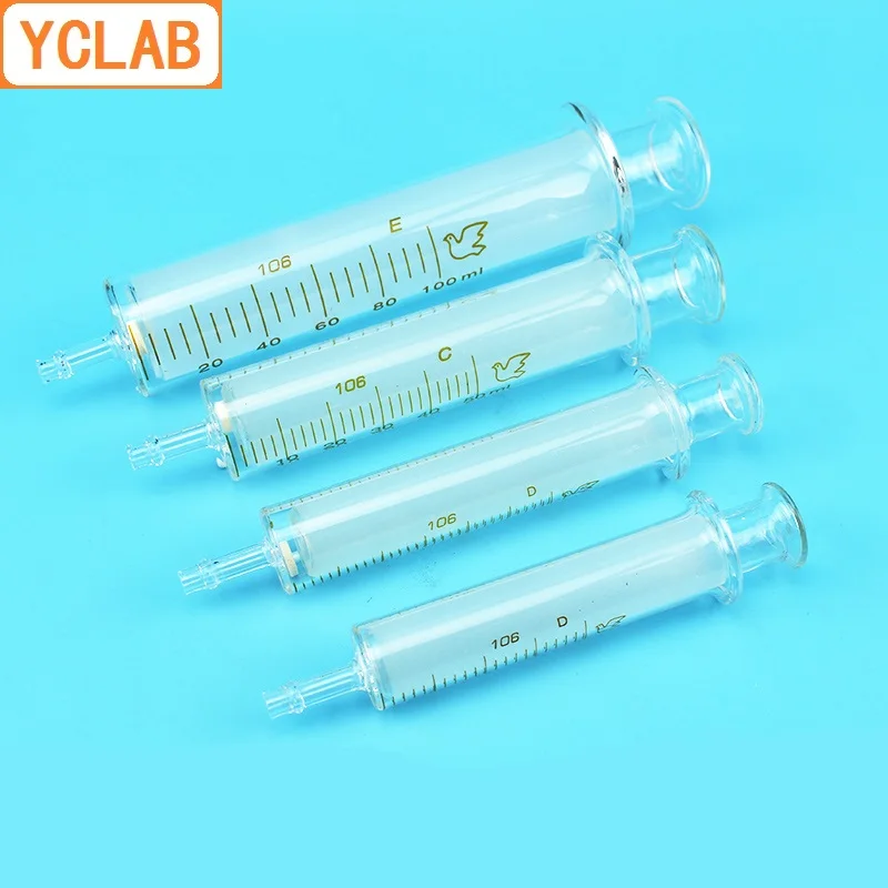 YCLAB 50mL Glass Enema Syringe Enemator Feeding Medicine Liquid Diet Food enemata coloclyster coloclysis Injector