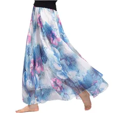 Юбка Макси модные юбки женские летние европейские Стиль Повседневное дамы Faldas Largas Boho Jupe Femme одежда в богемном стиле женская одежда