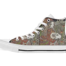 Aries/ дизайн; высокие парусиновые туфли на заказ; повседневная обувь на плоской подошве; Прямая