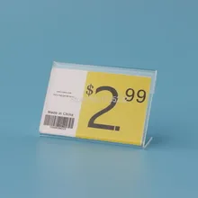 4*6 см 200 шт L держатель этикетки акриловая этикетка держатель для ценника рамка стенд ценник этикетка рукав этикетка с надписью держатель Чехол рамка этикетки