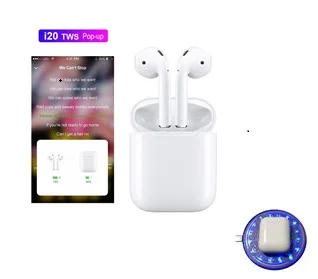 

I20 TWS wireless charge and touch function Bluetooth 5.0 Earphone 4D Super Bass PK W1 Chip i10 i12 i13 tws