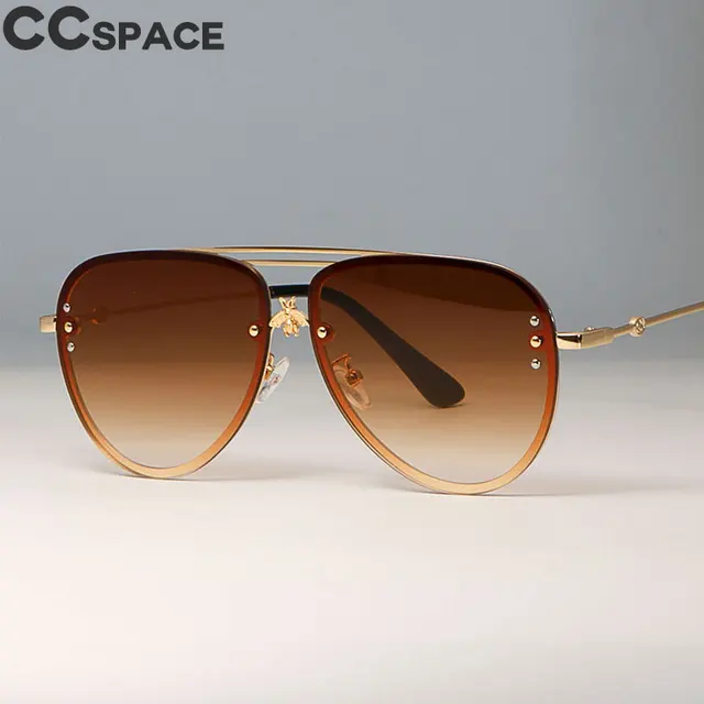 sunglasses with gold bee