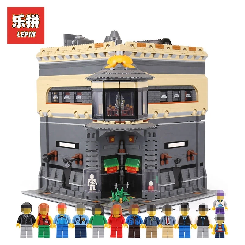 

LEPIN 15015 5003pcs City Creator The dinosaur museum MOC Model Building Kits block LegoINGly Brick Toy Compatible Christmas gift