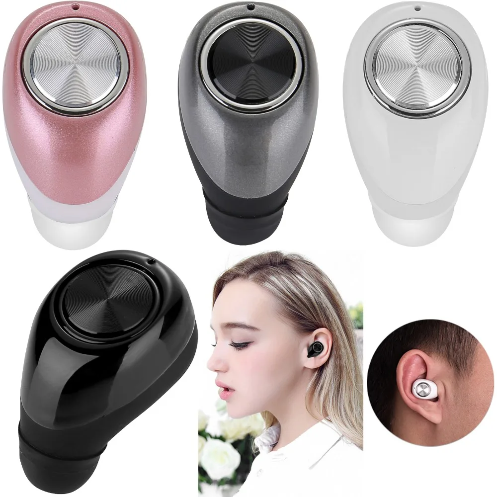 Mini A2DP Bluetooth Earphone Wireless Headset Stereo Headphone Handsfree With Mic Earpiece For 