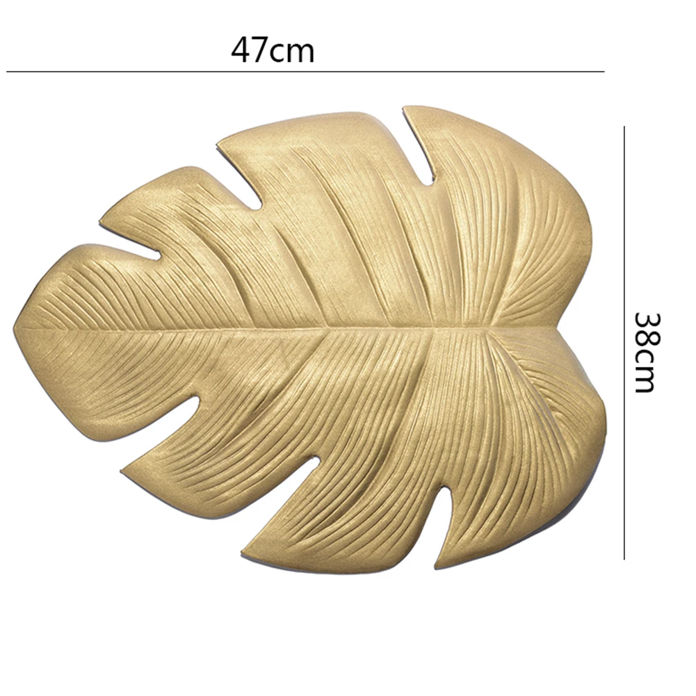 Коврик для кухонного стола Рождественская имитация растения Пальма золотой лист ПВХ Настольный коврик декоративная настольная подставка подставки домашний декор - Цвет: A3