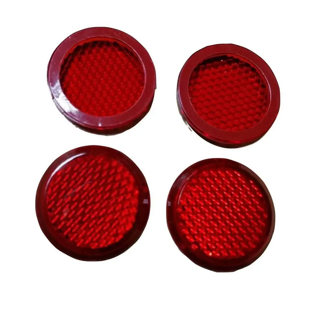 

4PCS Car Door Reflective Sticker Automatic Paste Reflector Warning Sign Red Perfect Warning Signal To Improve Vehicle Visibility