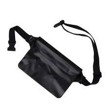 Однотонная мужская модная Водонепроницаемая поясная сумка из ПВХ, поясная сумка для путешествий, поясная сумка для телефона