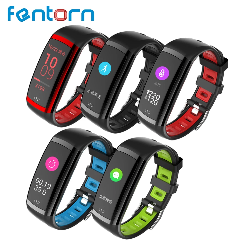 

Fentorn CD09 Fitness Bracelet Blood Pressure Smart Wristband Heart Rate Smart band Activity Tracker Color Screen Band for Men