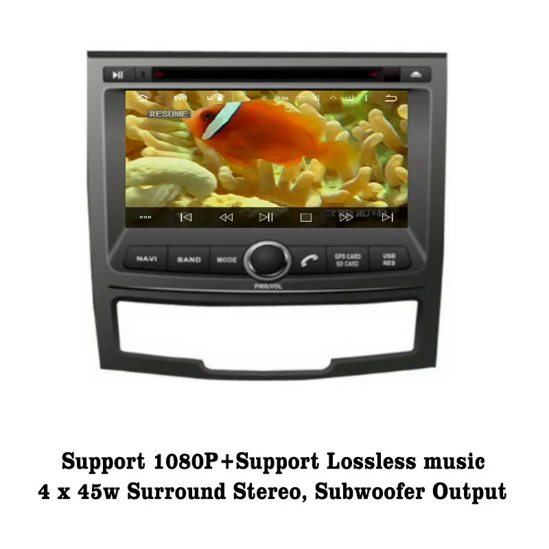Top Liislee Android 7.1 2G RAM Car Multimedia DVD Player WIFI Radio Audio Video GPS Navi Navigation For Ssangyong C200 4