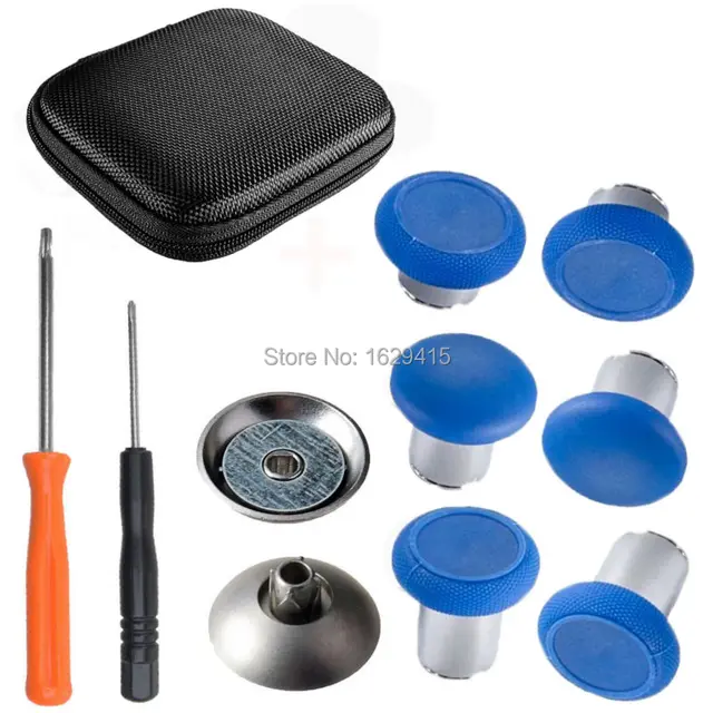 Special Offers IVYUEEN for Microsoft XBox One X S Elite Controller Metal Magnetic Thumbsticks Swap Sticks Repair Parts Buttons Mod Kit 