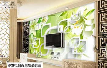 

3d grid wallpaper landscape tapete murals papel de parede sala environmental wall paper the fairy background homedecoration