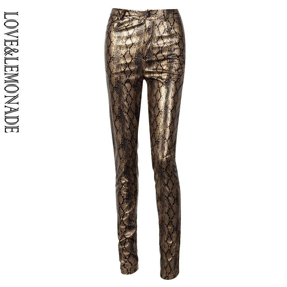 snake pattern pants
