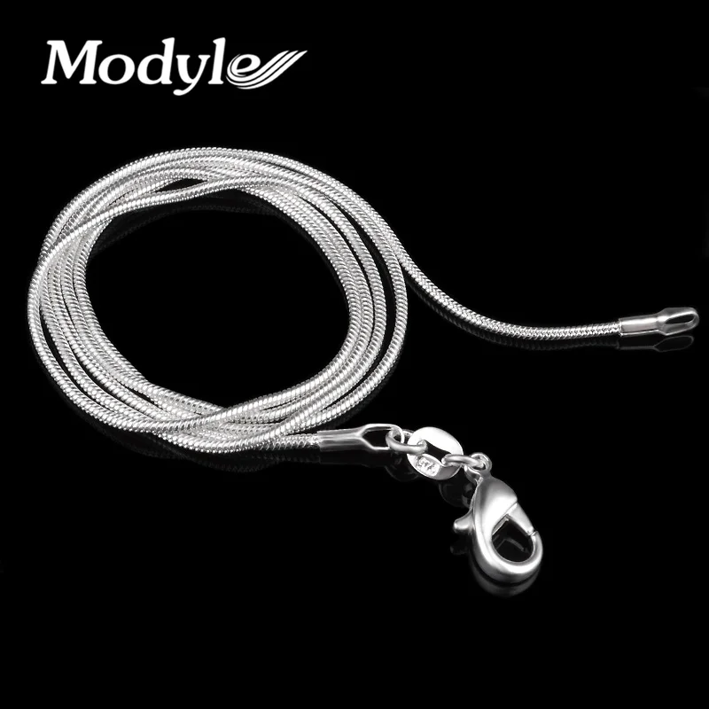 

2019 Free Shipping 16-24 Inches Fine Silver-Color Necklace Chains With Lobster Clasps Set For Girl Woman
