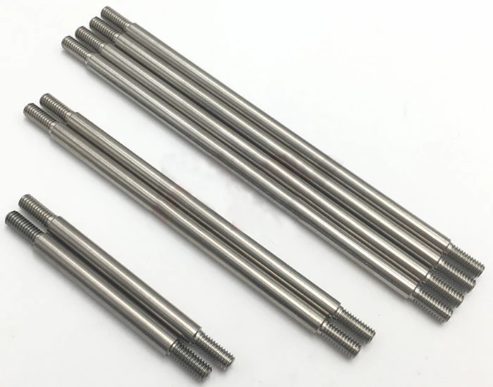 

1Set KYX Model Car Pull Rod Metal Linkage Steering Push Rods Titanium Connector Rods with Thread for RC Cars parts