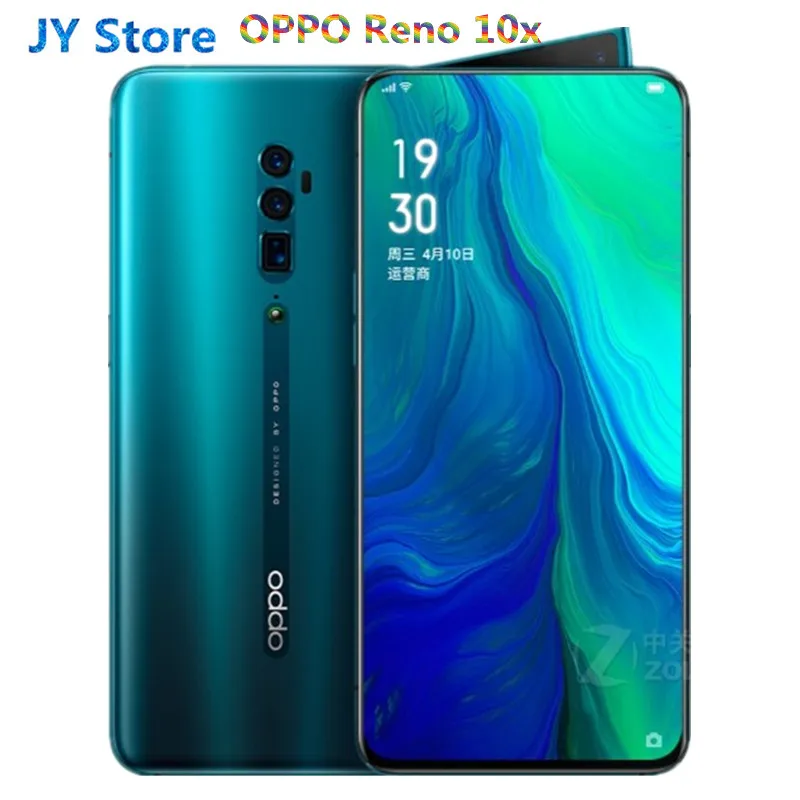 OPPO Reno 10x зум 6 &quotполный экран Поддержка NFC камера с боковым вращением супер VOOC