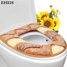 EHEH удобная ванная комната мягкое сидение для унитаза крышка 37*43 см красочные wc подушка для унитаза окружающей среды чистые накалки на сиденье унитаза EH025