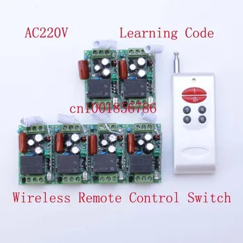 

220V 1CH 315/433Mhz Radio RF Wireless Remote Control Switch System 6 Receiver& transmitter Learning Code mini size