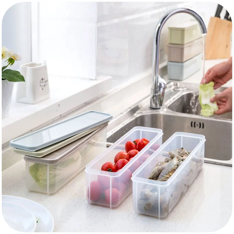 Японский стиль лапша Кухня Холодильник коробка крышка пластиковая коробка для хранения продуктов свежесть ящик отделочная коробка