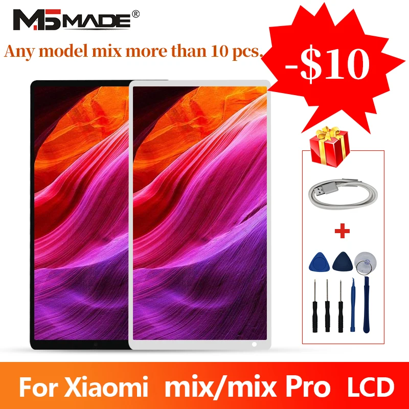 

6.4" For Xiaomi Mi Mix / Mi Mix Pro 18K Version LCD Touch Screen Panel Digitizer Display Replacement Assembly Parts With Frame
