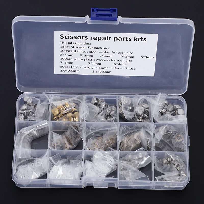 Multiple Sizes Scissors Screws Parts Scissor Repair Kit Including